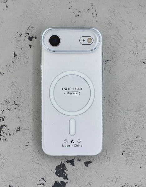 Чохол-накладка Space Magnetic Wireless Charge пластик для iPhone 17 Air- прозорий 40201902 фото