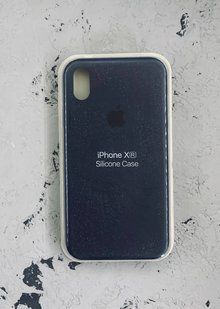 Чехол-накладка Silicone Case Original Full Cover для iPhone XR- №8 темно-синий 811713 фото