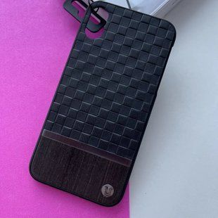 Накладка пластикова Uunique для iPhone X/Xs- leather чорний 40000252 фото